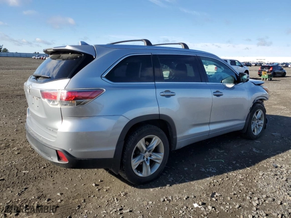 2015 Toyota Highlander Limited with VIN 5TDDKRFHXFS083956, listed as a Copart auction lot 52366405 with 146,851 mi miles and Salvage Title. Bid and sale history available at carsss.com. Image 3.