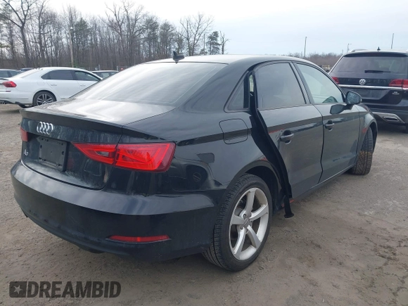 2015 Audi A3 1.8T Premium with VIN WAUACGFF5F1009468, listed as a IAAI auction lot 41697638 with 1 mi miles. Bid and sale history available at carsss.com. Image 4.
