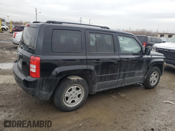 2017 Jeep Patriot Sport SE with VIN 1C4NJPBA9HD145995, listed as a Copart auction lot 42298775 with 142,945 mi miles and Salvage Title. Bid and sale history available at carsss.com. Image 3.