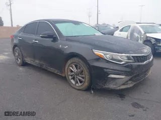 2020 Kia Optima LX with VIN 5XXGT4L34LG392048, listed as a IAAI auction lot 42004114 with 122,266 mi miles. Bid and sale history available at carsss.com. Image 1.