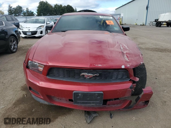 2012 Ford Mustang V6 Premium with VIN 1ZVBP8AM2C5253751, listed as a Copart auction lot 75839064 with 0 mi miles and Non Repairable. Bid and sale history available at carsss.com. Image 5.