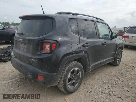 2017 Jeep Renegade Sport с VIN ZACCJAAH2HPE99944, выставлен на аукционе Copart как лот 56147425 с пробегом 111 747 миль миль и Списание • Salvage title. История ставок и продаж доступна на DreamBid. Изображение 3.