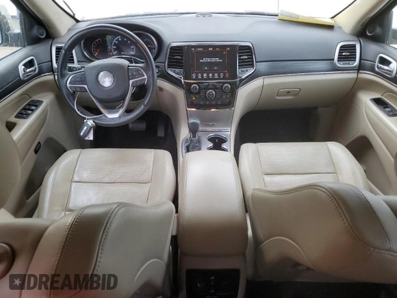 2019 Jeep Grand Cherokee Limited X with VIN 1C4RJFBTXKC555585, listed as a Copart auction lot 76439614 with 45,380 mi miles and Salvage title. Bid and sale history available at DreamBid. Image 8.