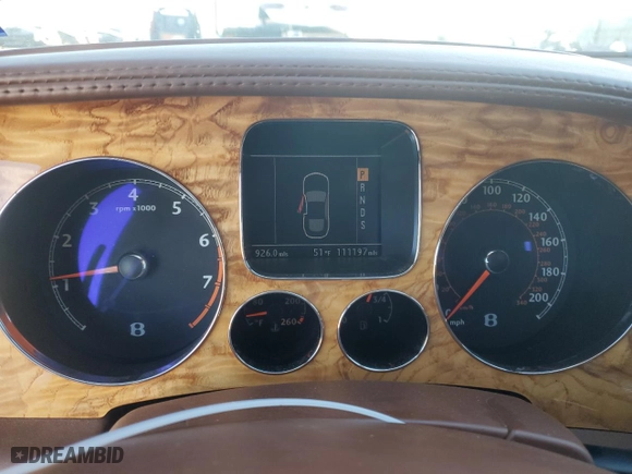 2007 Bentley Continental GT with VIN SCBCR73W07C042871, listed as a Copart auction lot 79784713 with 111,197 mi miles. Bid and sale history available at carsss.com. Image 9.