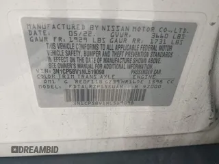 2022 Nissan Kicks S z VIN 3N1CP5BV1NL519098, wystawiony jako IAAI lot #42511407 z przebiegiem 41 610 mil mil oraz . Historia ofert i sprzedaży dostępna na DreamBid. Obrazek 9.