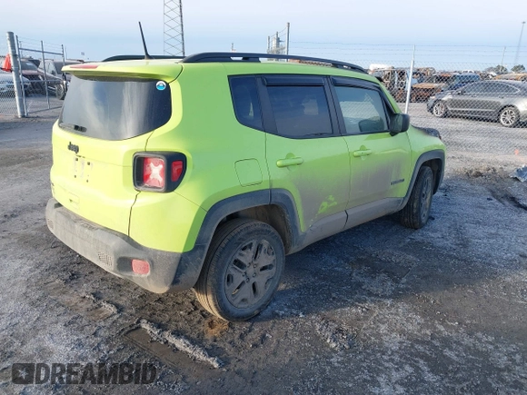 2018 Jeep Renegade Sport with VIN ZACCJBAB8JPH61103, listed as a IAAI auction lot 41366723 with Not provided miles and . Bid and sale history available at DreamBid. Image 4.
