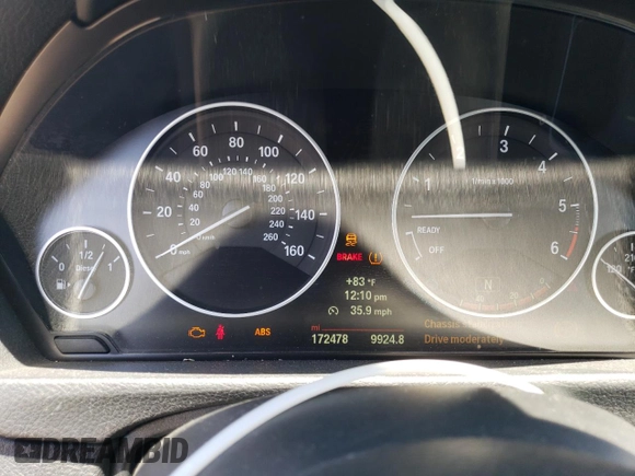 2014 BMW 3 Series 328d with VIN WBA3D3C55EK154061, listed as a Copart auction lot 58005205 with 172,478 mi miles and Clean title. Bid and sale history available at DreamBid. Image 9.