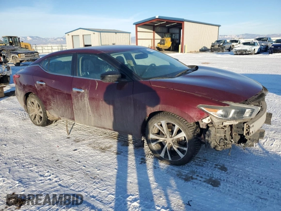 2018 Nissan Maxima S with VIN 1N4AA6AP2JC404407, listed as a Copart auction lot 88553025 with 66,628 mi miles and Salvage title. Bid and sale history available at DreamBid. Image 4.