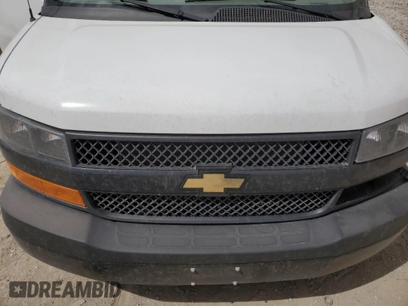 2023 Chevrolet Express Cargo with VIN 1GCWGAFP1P1109667, listed as a Copart auction lot 57017295 with Not provided miles and Salvage title. Bid and sale history available at DreamBid. Image 11.