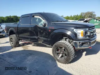 2018 Ford F-150 XL with VIN 1FTEW1E50JFA63998, listed as a Copart auction lot 53326375 with 102,560 mi miles and Salvage Title. Bid and sale history available at carsss.com. Image 4.