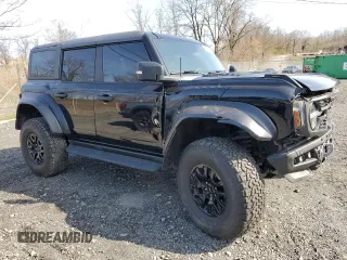 2023 Ford Bronco Raptor with VIN 1FMEE5JR4PLB71484, listed as a Copart auction lot 53314175 with 30,626 mi miles and Salvage title. Bid and sale history available at DreamBid. Image 4.