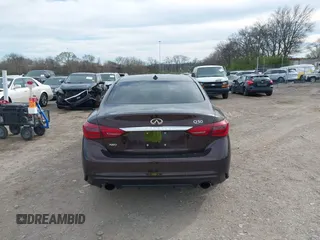 2018 Infiniti Q50 3.0t Luxe with VIN JN1EV7AR2JM445138, listed as a IAAI auction lot 41851019 with 75,018 mi miles. Bid and sale history available at carsss.com. Image 16.