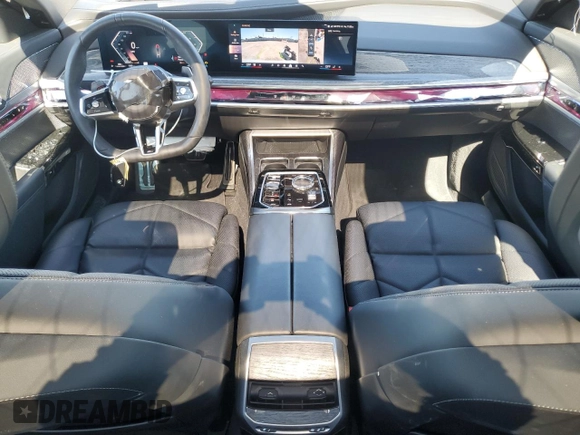 2023 BMW 7 Series 740i with VIN WBA23EH02PCL92695, listed as a Copart auction lot 49352065 with 11,758 mi miles and Salvage title. Bid and sale history available at DreamBid. Image 8.