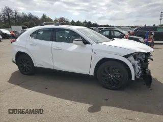 2022 Lexus UX 250h F Sport with VIN JTHR9JBH9N2060634, listed as a Copart auction lot 69170564 with 48,340 mi miles and Salvage Title. Bid and sale history available at DreamBid. Image 4.