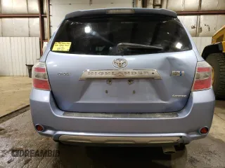2008 Toyota Highlander Hybrid Limited with VIN JTEEW44A582019797, listed as a Copart auction lot 53923175 with 159,596 mi miles and Clean Title. Bid and sale history available at carsss.com. Image 6.
