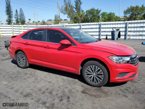 2020 Volkswagen Jetta S with VIN 3VWCB7BU4LM058420, listed as a Copart auction lot 48042235 with 43,053 mi miles and Salvage Title. Bid and sale history available at carsss.com. Image 4.