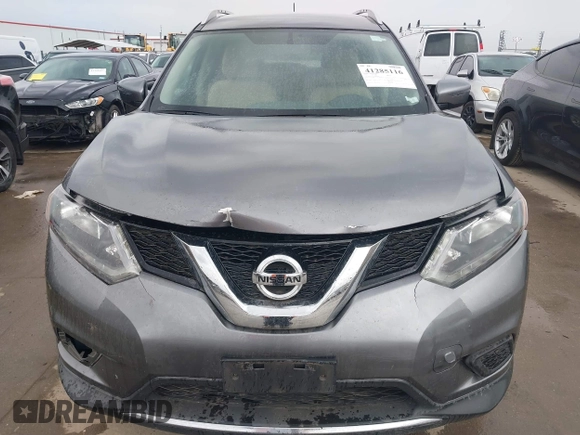 2016 Nissan Rogue SV with VIN KNMAT2MV5GP688589, listed as a IAAI auction lot 41285116 with 87,142 mi miles. Bid and sale history available at carsss.com. Image 12.