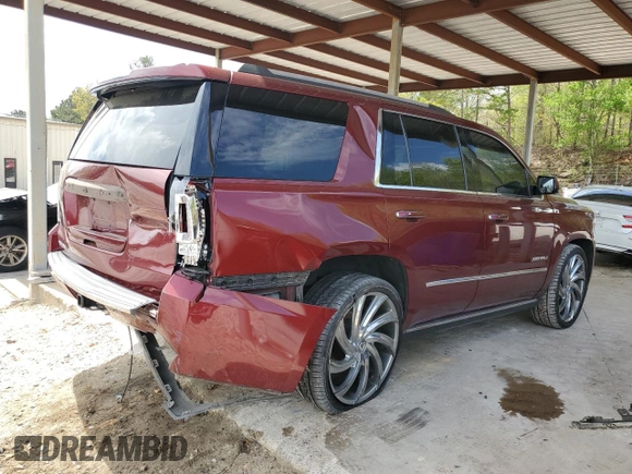 2016 GMC Yukon Denali with VIN 1GKS1CKJ9GR246441, listed as a Copart auction lot 51876925 with 158,323 mi miles and Salvage Title. Bid and sale history available at DreamBid. Image 3.
