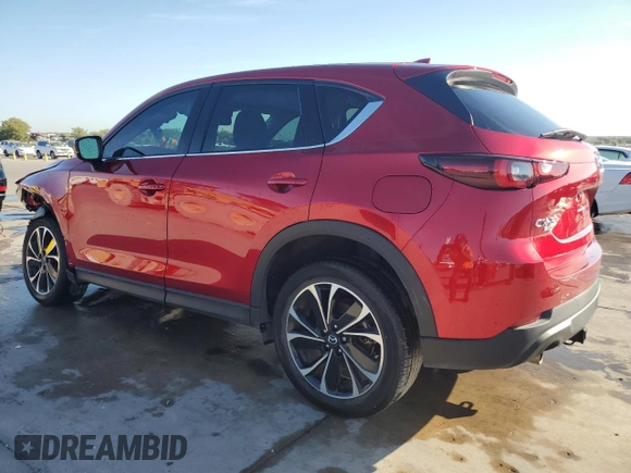 2022 Mazda CX-5 2.5 S Premium Plus Package with VIN JM3KFBEM0N1548636, listed as a Copart auction lot 77492254 with 22,220 mi miles and Non Repairable. Bid and sale history available at carsss.com. Image 2.