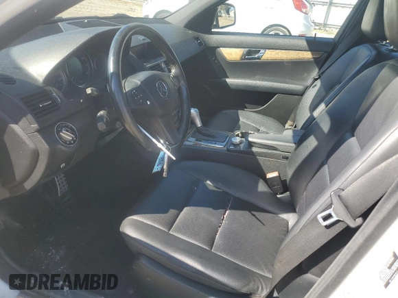 2009 Mercedes-Benz C 350 Sport with VIN WDDGF56X49R047075, listed as a Copart auction lot 49586525 with Not provided miles and Salvage title. Bid and sale history available at DreamBid. Image 7.