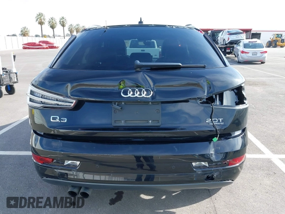 2018 Audi Q3 Premium Plus with VIN WA1JCCFS2JR009411, listed as a IAAI auction lot 41754526 with 85,781 mi miles. Bid and sale history available at carsss.com. Image 17.