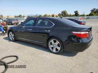 2008 Lexus LS 460 with VIN JTHBL46F685059084, listed as a Copart auction lot 59392615 with 141,800 mi miles and Salvage title. Bid and sale history available at DreamBid. Image 2.