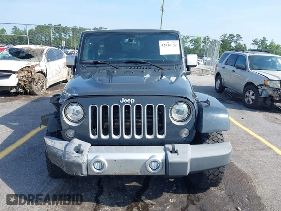 2017 Jeep Wrangler Unlimited Sahara with VIN 1C4HJWEG3HL648158, listed as a IAAI auction lot 42416132 with 95,954 mi miles and . Bid and sale history available at DreamBid. Image 12.