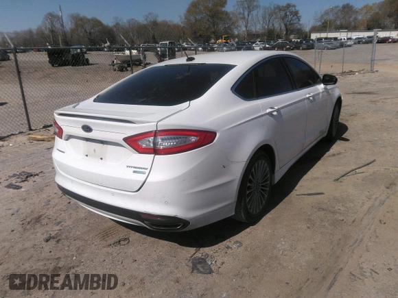 2016 Ford Fusion Titanium with VIN 3FA6P0K93GR331947, listed as a IAAI auction lot 41828409 with 181,555 mi miles and . Bid and sale history available at DreamBid. Image 4.