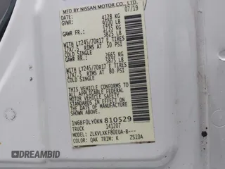 2019 Nissan NV Cargo S с VIN 1N6BF0LY0KN810529, выставлен на аукционе IAAI как лот 42456067 с пробегом 227 194 миль миль и . История ставок и продаж доступна на DreamBid. Изображение 9.