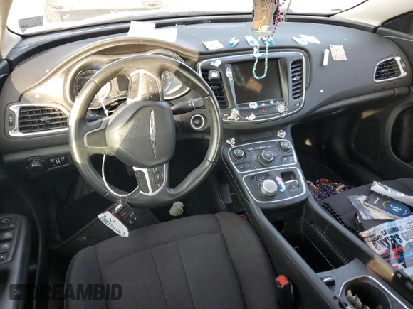 2015 Chrysler 200 Limited with VIN 1C3CCCAB1FN697104, listed as a Copart auction lot 58912235 with Not provided miles and Salvage title. Bid and sale history available at DreamBid. Image 8.