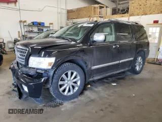 2010 Infiniti QX56 with VIN 5N3ZA0NE9AN908852, listed as a Copart auction lot 47264415 with 201,440 mi miles and Salvage Title. Bid and sale history available at carsss.com. Image 1.