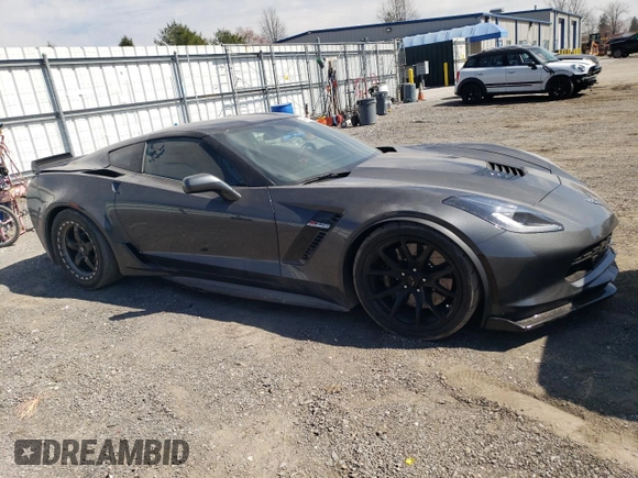 2017 Chevrolet Corvette Grand Sport 1LT with VIN 1G1YW2D79H5106328, listed as a Copart auction lot 49966725 with 26,413 mi miles and Salvage Title. Bid and sale history available at carsss.com. Image 4.