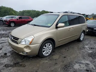 2007 Kia Sedona EX with VIN KNDMB233576140856, listed as a Copart auction lot 66734014 with 153,197 mi miles and Clean Title. Bid and sale history available at carsss.com. Image 1.