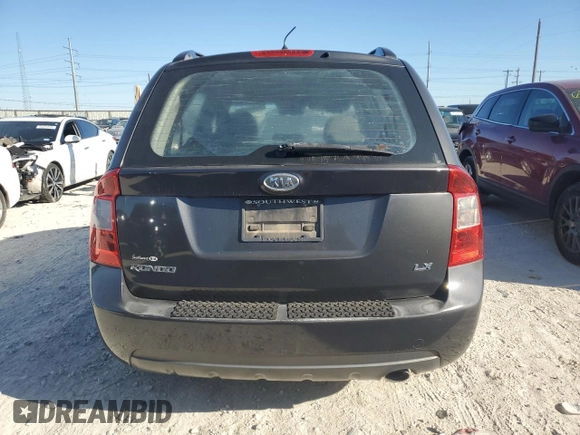2007 Kia Rondo LX with VIN KNAFG525477031858, listed as a Copart auction lot 73400174 with 182,175 mi miles and Clean Title. Bid and sale history available at carsss.com. Image 6.