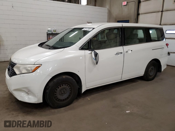 2013 Nissan Quest LE with VIN JN8AE2KP3D9071176, listed as a Copart auction lot 52512385 with 0 mi miles and Clean Title. Bid and sale history available at carsss.com. Image 1.