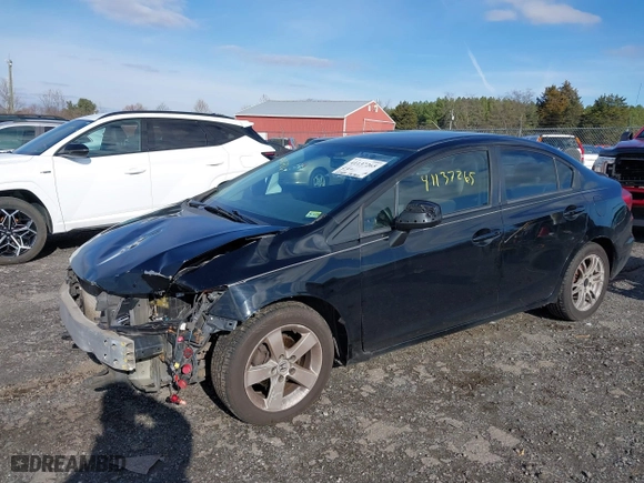2012 Honda Civic Sdn LX with VIN 19XFB2F56CE104670, listed as a IAAI auction lot 41137265 with 247,887 mi miles. Bid and sale history available at carsss.com. Image 2.