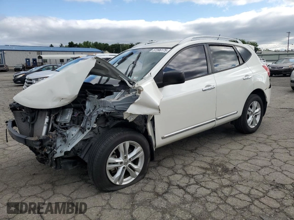 2015 Nissan Rogue S z VIN JN8AS5MV2FW256202, wystawiony jako Copart lot #57396175 z przebiegiem 24 475 mil mil oraz Szkody całkowita. Historia ofert i sprzedaży dostępna na DreamBid. Obrazek 1.