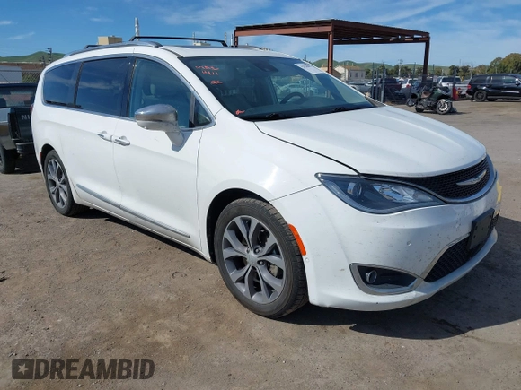 2017 Chrysler Pacifica Limited with VIN 2C4RC1GG6HR659936, listed as a IAAI auction lot 42024887 with 83,705 mi miles and . Bid and sale history available at DreamBid. Image 1.