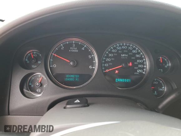 2008 GMC Yukon SLT w/4SB with VIN 1GKFK13038J218076, listed as a Copart auction lot 47581505 with 184,880 mi miles and Salvage Title. Bid and sale history available at carsss.com. Image 9.