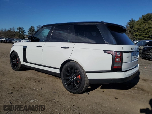 2017 Land Rover Range Rover with VIN SALGS2FE2HA322595, listed as a Copart auction lot 48657725 with 123,587 mi miles and Clean title. Bid and sale history available at DreamBid. Image 2.