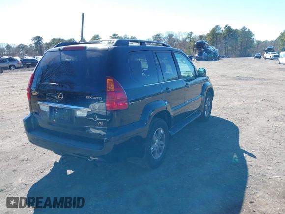 2004 Lexus GX 470 with VIN JTJBT20X940066798, listed as a IAAI auction lot 41822097 with 286,044 mi miles and . Bid and sale history available at DreamBid. Image 4.