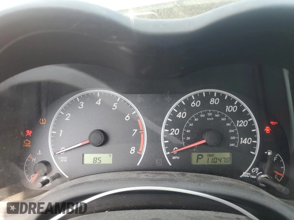 2013 Toyota Corolla L with VIN 5YFBU4EE3DP180921, listed as a Copart auction lot 53727425 with 110,478 mi miles and Salvage Title. Bid and sale history available at DreamBid. Image 9.