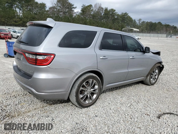2019 Dodge Durango GT Plus with VIN 1C4RDHDG0KC721180, listed as a Copart auction lot 47705185 with 90,305 mi miles and Salvage Title. Bid and sale history available at carsss.com. Image 3.