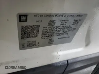 2019 Chevrolet Equinox Premier with VIN 2GNAXYEX6K6102375, listed as a Copart auction lot 42916735 with 33,029 mi miles and Non Repairable. Bid and sale history available at carsss.com. Image 14.