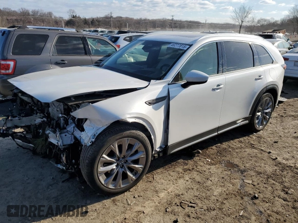 2024 Mazda CX-90 3.3 Turbo Premium Plus with VIN JM3KKEHD8R1101289, listed as a Copart auction lot 46277815 with 12,693 mi miles and Salvage Title. Bid and sale history available at carsss.com. Image 1.