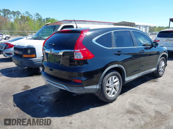 2015 Honda CR-V EX-L with VIN 2HKRM3H7XFH551434, listed as a IAAI auction lot 41859175 with 91,748 mi miles. Bid and sale history available at carsss.com. Image 4.