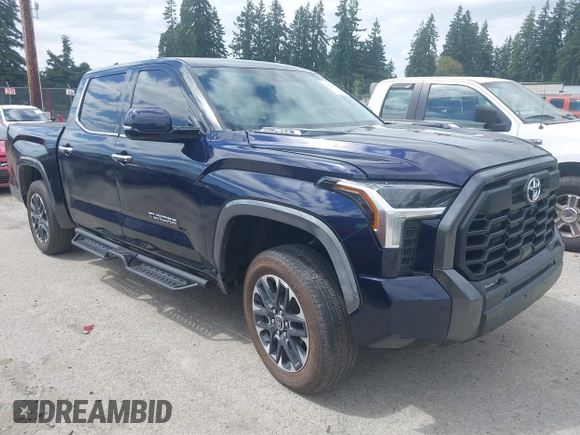 2023 Toyota Tundra Limited Hybrid with VIN 5TFJC5DB1PX033725, listed as a IAAI auction lot 42729682 with 15,767 mi miles and . Bid and sale history available at DreamBid. Image 1.