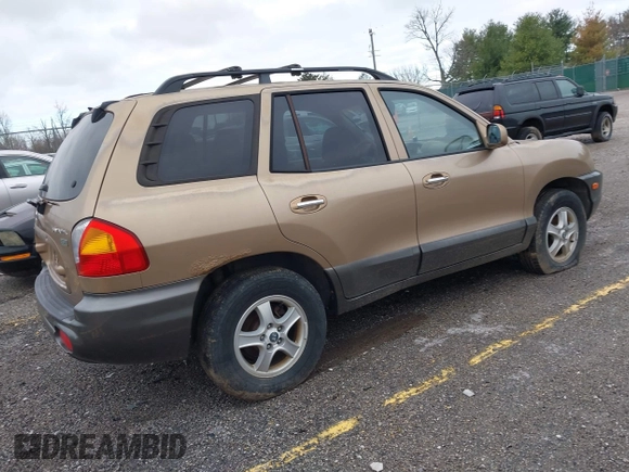2004 Hyundai Santa Fe GLS with VIN KM8SC13E74U685895, listed as a IAAI auction lot 41813226 with 195,217 mi miles. Bid and sale history available at carsss.com. Image 4.