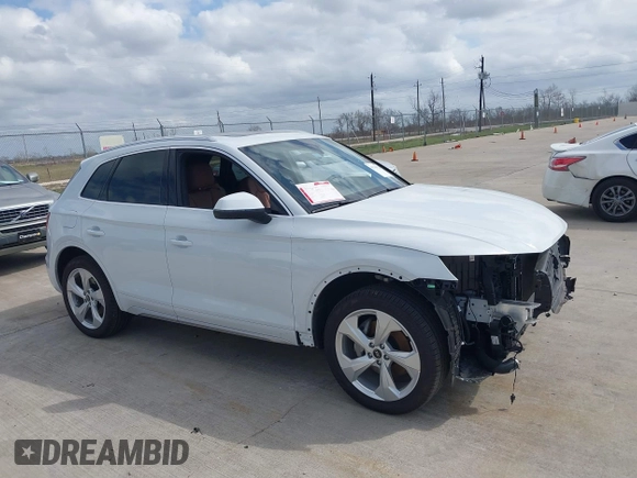 2025 Audi Q5 S line Premium Plus with VIN WA1EAAFY1S2016070, listed as a IAAI auction lot 41764724 with 2,491 mi miles and . Bid and sale history available at DreamBid. Image 14.