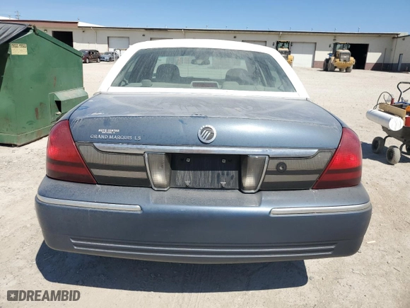 2007 Mercury Grand Marquis LS with VIN 2MEFM75V37X640967, listed as a Copart auction lot 53401435 with 141,453 mi miles and Clean Title. Bid and sale history available at carsss.com. Image 6.